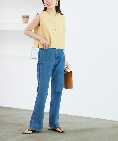 titivate(ティティベイト)の「リネンライクコンパクトトップス(シャツ/ブラウス・レディース・ライトカーキ/イエロー/ライトブラウン/ブラック・S/M)」の16枚目の写真