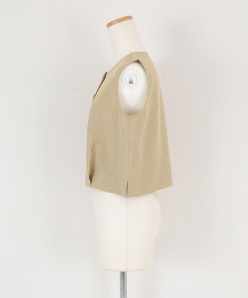 titivate(ティティベイト)の「リネンライクコンパクトトップス(シャツ/ブラウス・レディース・ライトカーキ/イエロー/ライトブラウン/ブラック・S/M)」の18枚目の写真