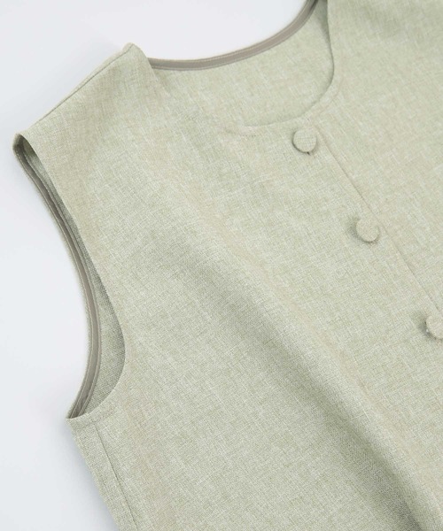 titivate(ティティベイト)の「リネンライクコンパクトトップス(シャツ/ブラウス・レディース・ライトカーキ/イエロー/ライトブラウン/ブラック・S/M)」の21枚目の写真