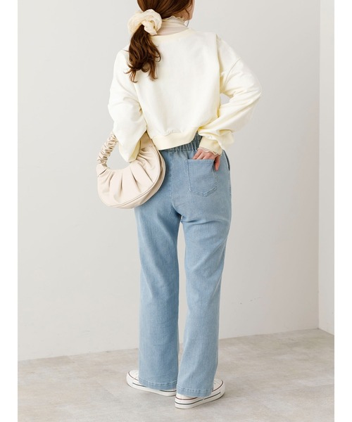 SLURR（スラ―）の「リングドットボタンスウェットプルオーバー（スウェット・レディース・ベージュ/チャコールグレー/アイボリー・FREE）」の9枚目の写真