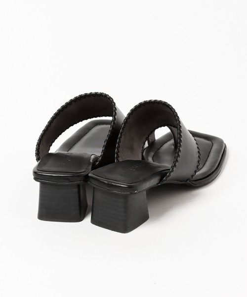 A part by（アパートバイ）の「トングヒールサンダル　274013（サンダル・レディース・ブラック/キャメル・MEDIUM/LARGE）」の8枚目の写真