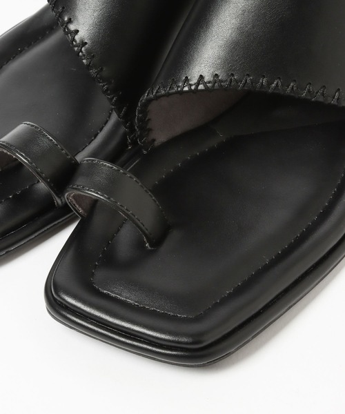 A part by（アパートバイ）の「トングヒールサンダル　274013（サンダル・レディース・ブラック/キャメル・MEDIUM/LARGE）」の11枚目の写真