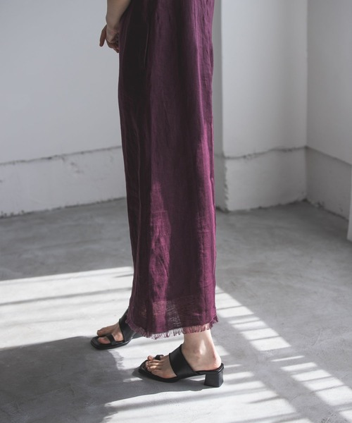 A part by（アパートバイ）の「トングヒールサンダル　274013（サンダル・レディース・ブラック/キャメル・MEDIUM/LARGE）」の18枚目の写真
