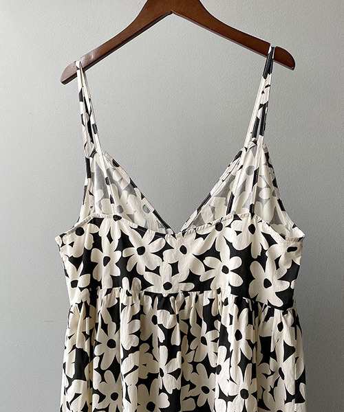 c.u.l（シーユーエル）の「【c.u.l:w】フラワーキャミソールワンピース culw187（ワンピース・レディース・ブラック・M/L）」の14枚目の写真