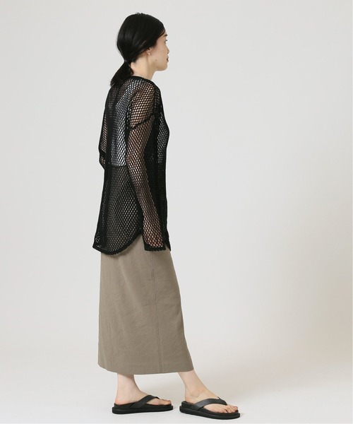 journal standard L'essage（ジャーナルスタンダードレサージュ）の「メッシュプルオーバー（Tシャツ/カットソー・レディース・ブラック/アイボリー・FREE）」の19枚目の写真