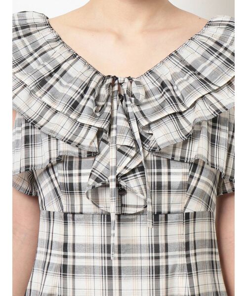 MERCURYDUO（マーキュリーデュオ）の「チェックラッフルティアードワンピース（ワンピース・レディース・その他/その他1・SMALL/MEDIUM）」の13枚目の写真