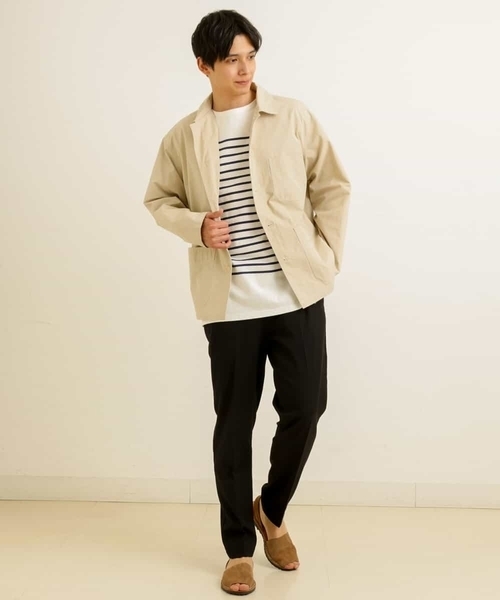 a.v.v（アーヴェヴェ）の「【洗濯機で洗える】コットンナイロンカバーオール（カバーオール・メンズ・ベージュ・46/48）」の7枚目の写真