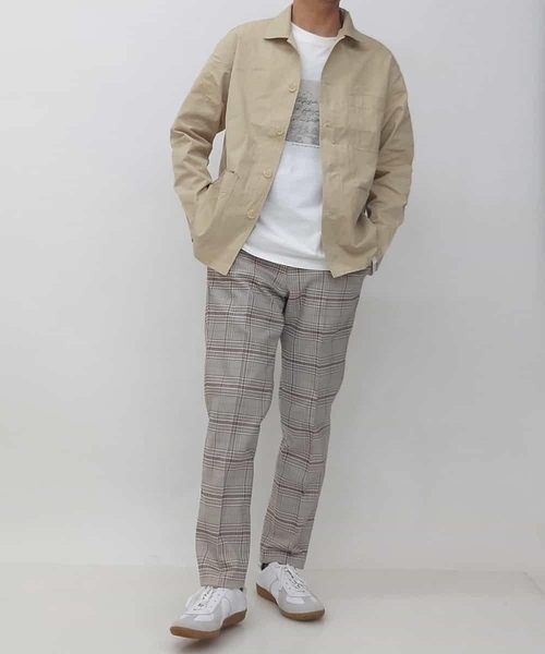 a.v.v（アーヴェヴェ）の「【洗濯機で洗える】コットンナイロンカバーオール（カバーオール・メンズ・ベージュ・46/48）」の6枚目の写真