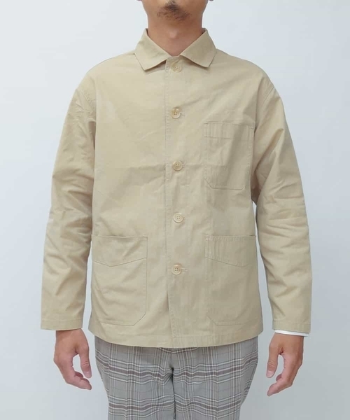 a.v.v（アーヴェヴェ）の「【洗濯機で洗える】コットンナイロンカバーオール（カバーオール・メンズ・ベージュ・46/48）」の12枚目の写真