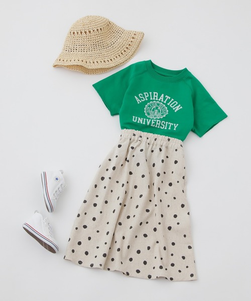 CIAOPANIC TYPY（チャオパニックティピー）の「【KIDS】OROSOリネンフレアマキシスカート（スカート・キッズ・アイボリー/ブルー・SMALL/MEDIUM/LARGE/X-LARGE/XX-LARGE）」の5枚目の写真