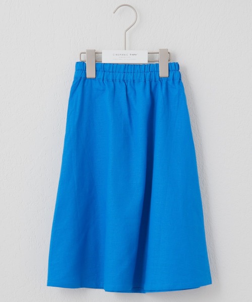 CIAOPANIC TYPY（チャオパニックティピー）の「【KIDS】OROSOリネンフレアマキシスカート（スカート・キッズ・アイボリー/ブルー・SMALL/MEDIUM/LARGE/X-LARGE/XX-LARGE）」の6枚目の写真