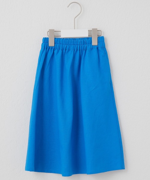 CIAOPANIC TYPY（チャオパニックティピー）の「【KIDS】OROSOリネンフレアマキシスカート（スカート・キッズ・アイボリー/ブルー・SMALL/MEDIUM/LARGE/X-LARGE/XX-LARGE）」の7枚目の写真