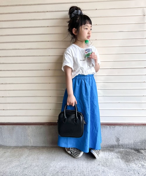 CIAOPANIC TYPY（チャオパニックティピー）の「【KIDS】OROSOリネンフレアマキシスカート（スカート・キッズ・アイボリー/ブルー・SMALL/MEDIUM/LARGE/X-LARGE/XX-LARGE）」の16枚目の写真