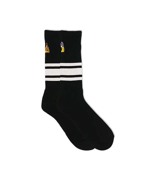 decka Quality socks（デカクオリティソックス）の「decka Quality socks デカ クォリティソックス Skater Socks Embroidery スケーターソックス エンブロイダリー（ソックス/靴下・レディース・その他1/その他2/その他3/その他4/その他5/その他6/その他7/その他8・FREE）」の2枚目の写真