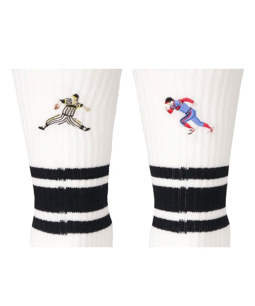 decka Quality socks（デカクオリティソックス）の「decka Quality socks デカ クォリティソックス Skater Socks Embroidery スケーターソックス エンブロイダリー（ソックス/靴下・レディース・その他1/その他2/その他3/その他4/その他5/その他6/その他7/その他8・FREE）」の7枚目の写真