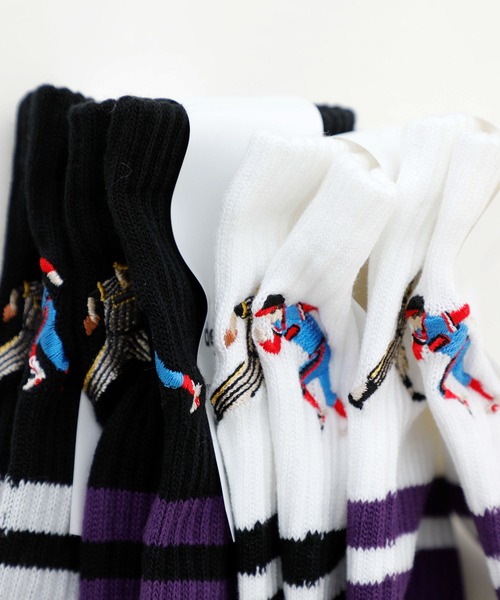decka Quality socks（デカクオリティソックス）の「decka Quality socks デカ クォリティソックス Skater Socks Embroidery スケーターソックス エンブロイダリー（ソックス/靴下・レディース・その他1/その他2/その他3/その他4/その他5/その他6/その他7/その他8・FREE）」の16枚目の写真
