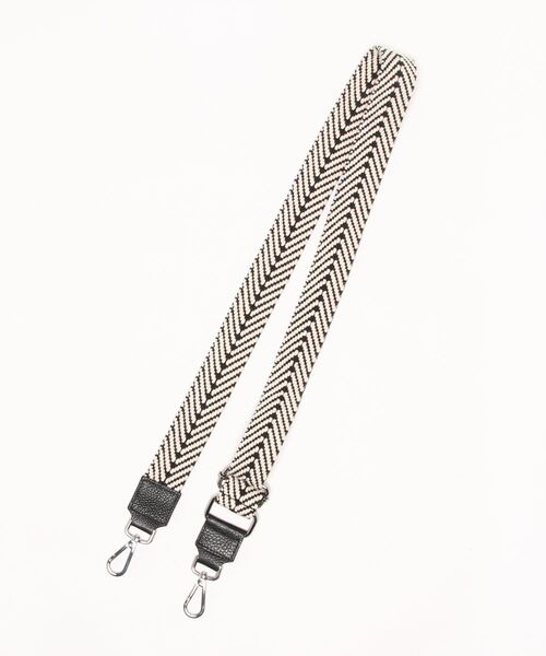 PELLETTERIA VENETA（ペレッテリアベネタ）の「【PELLETTERIA VENETA】Fish Bone ショルダーベルト（ショルダーバッグ・レディース・ホワイト/ブラック・FREE）」の3枚目の写真