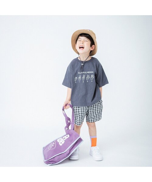 BREEZE（ブリーズ）の「WEB限定 ステッチ配色ハット（ハット・キッズ・ベージュ/イエロー/ブルー/キナリ・50/54/48/52/56）」の5枚目の写真