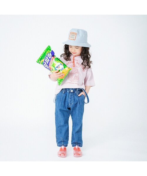 BREEZE（ブリーズ）の「WEB限定 ステッチ配色ハット（ハット・キッズ・ベージュ/イエロー/ブルー/キナリ・50/54/48/52/56）」の6枚目の写真