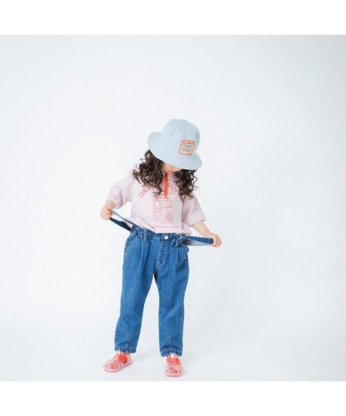 BREEZE（ブリーズ）の「WEB限定 ステッチ配色ハット（ハット・キッズ・ベージュ/イエロー/ブルー/キナリ・50/54/48/52/56）」の7枚目の写真