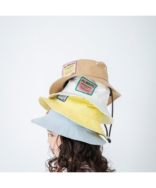 BREEZE（ブリーズ）の「WEB限定 ステッチ配色ハット（ハット・キッズ・ベージュ/イエロー/ブルー/キナリ・50/54/48/52/56）」の15枚目の写真