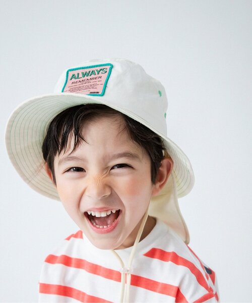 BREEZE（ブリーズ）の「WEB限定 ステッチ配色ハット（ハット・キッズ・ベージュ/イエロー/ブルー/キナリ・50/54/48/52/56）」の16枚目の写真