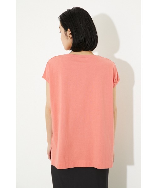 rienda(リエンダ)の「フレンチスリーブカットトップス(Tシャツ/カットソー・レディース・ホワイト/ブラック/オレンジ/ブルー・FREE)」の13枚目の写真