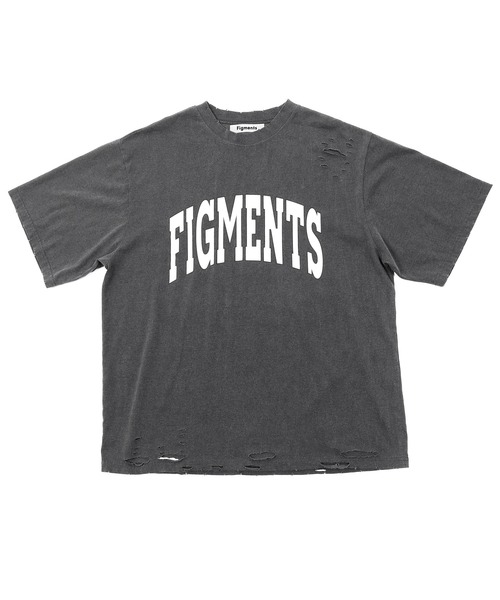 Figments(フィグメンツ)の「ヴィンテージカレッジロゴT(Tシャツ/カットソー・レディース・パープル/スミクロ・SMALL/MEDIUM)」の7枚目の写真