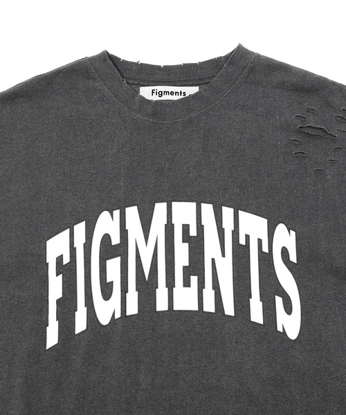 Figments(フィグメンツ)の「ヴィンテージカレッジロゴT(Tシャツ/カットソー・レディース・パープル/スミクロ・SMALL/MEDIUM)」の10枚目の写真