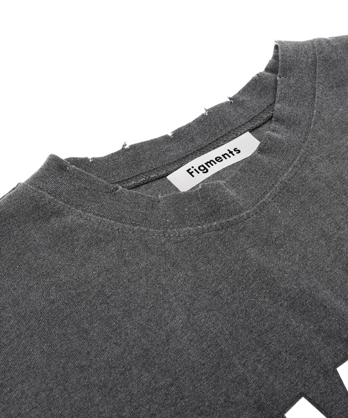 Figments(フィグメンツ)の「ヴィンテージカレッジロゴT(Tシャツ/カットソー・レディース・パープル/スミクロ・SMALL/MEDIUM)」の9枚目の写真