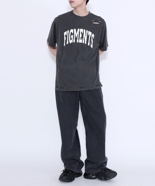 Figments(フィグメンツ)の「ヴィンテージカレッジロゴT(Tシャツ/カットソー・レディース・パープル/スミクロ・SMALL/MEDIUM)」の21枚目の写真