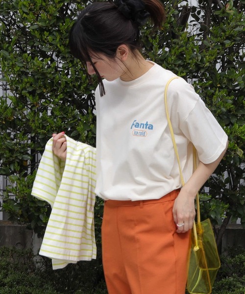 Right-on（ライトオン）の「ファンタ Ｔシャツ（Tシャツ/カットソー・レディース・ホワイト/イエロー・M/L）」の20枚目の写真