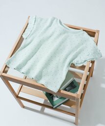 apres les cours | 袖フリルワッフルTシャツ(Tシャツ/カットソー)
