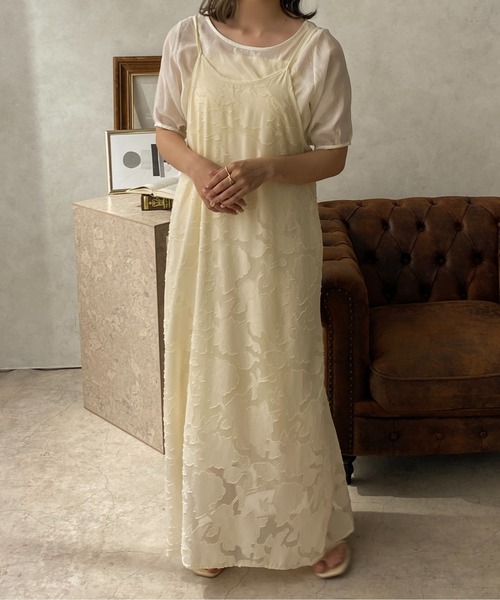 apres jour clair（アプレジュールクレア）の「【apres jour clair】1周年記念アイテム / キャミワンピース【ZOZOTOWN限定アイテム】（ワンピース・レディース・ベージュ/アイボリー/ライトベージュ・X-LARGE/フリー）」の4枚目の写真