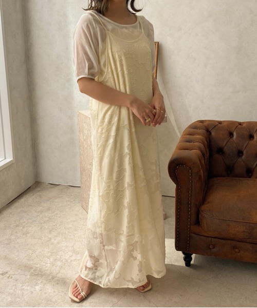 apres jour clair（アプレジュールクレア）の「【apres jour clair】1周年記念アイテム / キャミワンピース【ZOZOTOWN限定アイテム】（ワンピース・レディース・ベージュ/アイボリー/ライトベージュ・X-LARGE/フリー）」の5枚目の写真