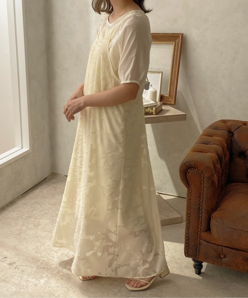 apres jour clair（アプレジュールクレア）の「【apres jour clair】1周年記念アイテム / キャミワンピース【ZOZOTOWN限定アイテム】（ワンピース・レディース・ベージュ/アイボリー/ライトベージュ・X-LARGE/フリー）」の7枚目の写真