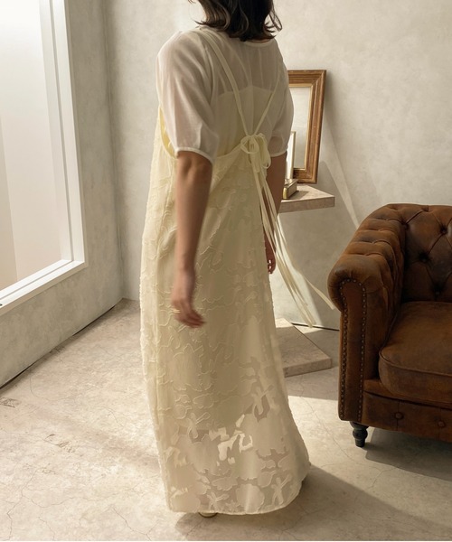 apres jour clair（アプレジュールクレア）の「【apres jour clair】1周年記念アイテム / キャミワンピース【ZOZOTOWN限定アイテム】（ワンピース・レディース・ベージュ/アイボリー/ライトベージュ・X-LARGE/フリー）」の8枚目の写真