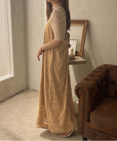 apres jour clair（アプレジュールクレア）の「【apres jour clair】1周年記念アイテム / キャミワンピース【ZOZOTOWN限定アイテム】（ワンピース・レディース・ベージュ/アイボリー/ライトベージュ・X-LARGE/フリー）」の10枚目の写真