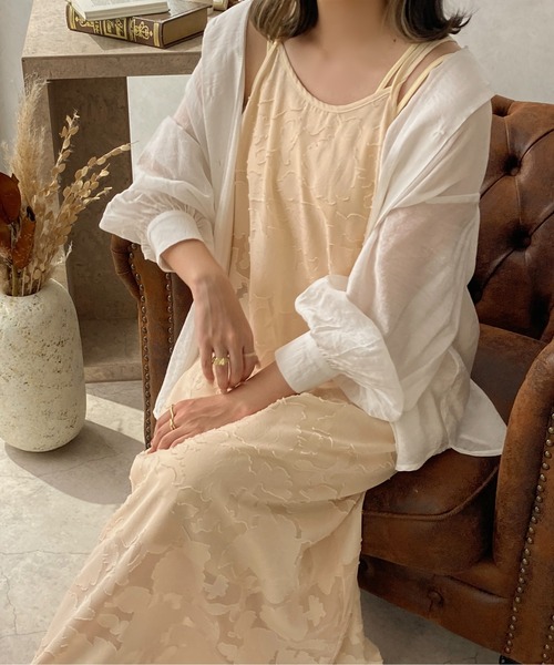 apres jour clair（アプレジュールクレア）の「【apres jour clair】1周年記念アイテム / キャミワンピース【ZOZOTOWN限定アイテム】（ワンピース・レディース・ベージュ/アイボリー/ライトベージュ・X-LARGE/フリー）」の16枚目の写真