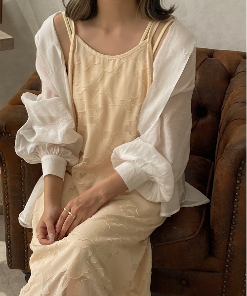 apres jour clair（アプレジュールクレア）の「【apres jour clair】1周年記念アイテム / キャミワンピース【ZOZOTOWN限定アイテム】（ワンピース・レディース・ベージュ/アイボリー/ライトベージュ・X-LARGE/フリー）」の17枚目の写真