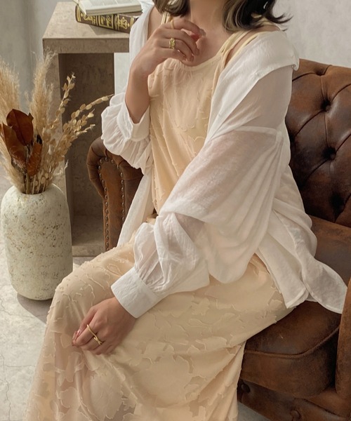 apres jour clair（アプレジュールクレア）の「【apres jour clair】1周年記念アイテム / キャミワンピース【ZOZOTOWN限定アイテム】（ワンピース・レディース・ベージュ/アイボリー/ライトベージュ・X-LARGE/フリー）」の18枚目の写真