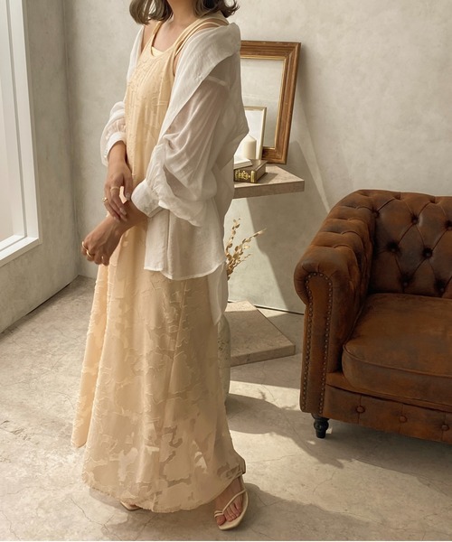 apres jour clair（アプレジュールクレア）の「【apres jour clair】1周年記念アイテム / キャミワンピース【ZOZOTOWN限定アイテム】（ワンピース・レディース・ベージュ/アイボリー/ライトベージュ・X-LARGE/フリー）」の21枚目の写真