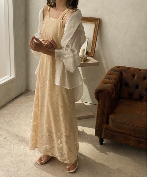 apres jour clair（アプレジュールクレア）の「【apres jour clair】1周年記念アイテム / キャミワンピース【ZOZOTOWN限定アイテム】（ワンピース・レディース・ベージュ/アイボリー/ライトベージュ・X-LARGE/フリー）」の22枚目の写真