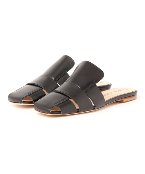 FABIO RUSCONI（ファビオルスコーニ）の「Fabio Rusuconi leather flat heel sandal 0198-47437（その他シューズ・レディース・ブラック・38/36/37）」の10枚目の写真