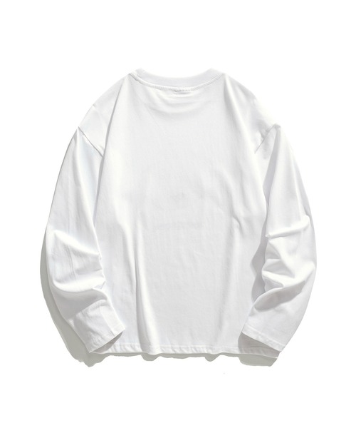 HOOK（フック）の「HOOK -original- アメカジロゴプリントロングTEE（Tシャツ/カットソー・メンズ・ネイビー/ホワイト/ブラック/カーキ・M/XL/L）」の8枚目の写真