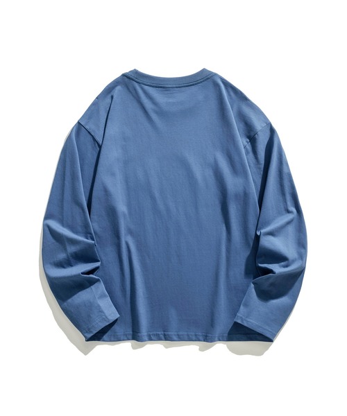 HOOK（フック）の「HOOK -original- アメカジロゴプリントロングTEE（Tシャツ/カットソー・メンズ・ネイビー/ホワイト/ブラック/カーキ・M/XL/L）」の12枚目の写真