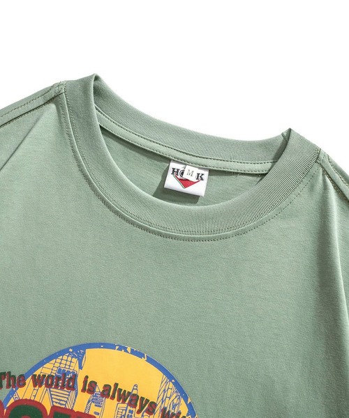 HOOK（フック）の「HOOK -original- アメカジロゴプリントロングTEE（Tシャツ/カットソー・メンズ・ネイビー/ホワイト/ブラック/カーキ・M/XL/L）」の14枚目の写真