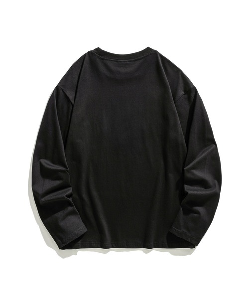 HOOK（フック）の「HOOK -original- アメカジロゴプリントロングTEE（Tシャツ/カットソー・メンズ・ネイビー/ホワイト/ブラック/カーキ・M/XL/L）」の6枚目の写真