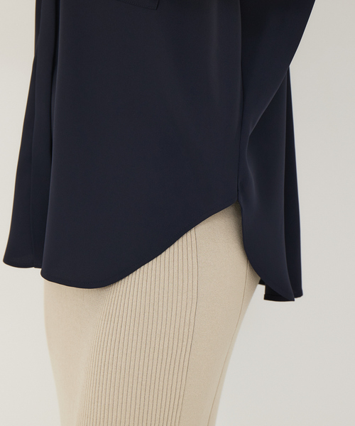 Rouge vif（ルージュヴィフ）の「【店舗限定】ドビークロスフレンチスリーブブラウス（シャツ/ブラウス・レディース・ピンク/グレイッシュベージュ/ネイビー・フリー）」の16枚目の写真