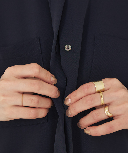 Rouge vif（ルージュヴィフ）の「【店舗限定】ドビークロスフレンチスリーブブラウス（シャツ/ブラウス・レディース・ピンク/グレイッシュベージュ/ネイビー・フリー）」の17枚目の写真